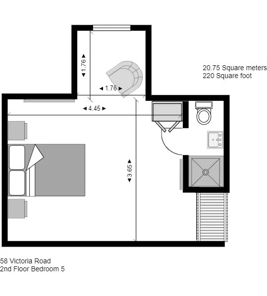 The Residence Dartmouth - Room 5 (En-Suite) Detail #41